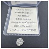 Habbari Emirate Abbasid Caliphate Silver Damma