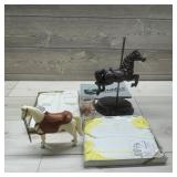 Carousel Horse Decor & Toy Horse Lot