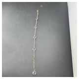 Sterling Silver Purple Amethyst Bracelet 925 4.1 G