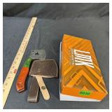 Lmk Small Damascus Hatchet With Sheath (blue/black