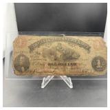1862 Virginia Treasury $1 Note