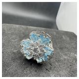 Nolan Miller Flower Ring Size 5 3/4