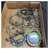 Vintage Costume Jewelry Flat