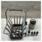 Essential Oils, Diffuser & Rack Lot