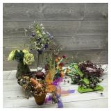 Artificial Floral & Decor Lot