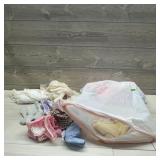 Vintage Baby Clothing & Linens Lot, Mixed Lot Of V