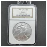 2005 American Silver Eagle Ngc Ms69