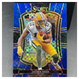 Jayden Reed Blue Checkerboard Football Card #7/175