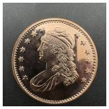 1 Oz. .999 Copper Round
