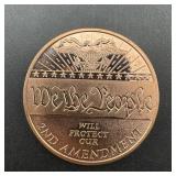 1 Oz. .999 Copper Round
