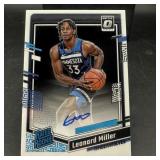 Leonard Miller Rated Rookie Autograph Basketball C