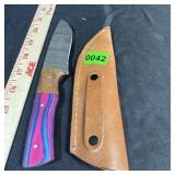 Lmk Custom Damascus Knife And Sheath