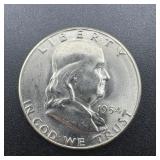 1954-s Franklin Silver Half Dollar