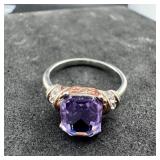 Purple Amethyst Colored Ring