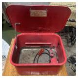 Red Parts Washer Tank