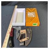 Lmk Small Damascus Hatchet With Sheath (blue Handl