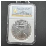 2013(w) Silver Eagle Ngc Ms69 West Point