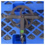Antique Cast Iron Pulley Hanger
