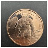 1 Oz. .999 Copper Round