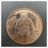 1 Oz. .999 Copper Round