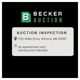 Inspection Dates:  By Appointment Only! Call Dave: