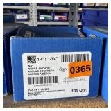 Box of (100) Fastenal WA+ 1/4' x 1-3/4' Wedge An