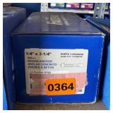 Box of (100) Fastenal WA++ 1/4' x 3-1/4' Wedge A