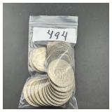 Ten Mixed Date Eisenhower (Ike) Dollars - Mixed d