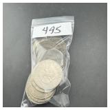 Ten Mixed Date Eisenhower (Ike) Dollars - Mixed d