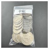 Ten Mixed Date Eisenhower (Ike) Dollars - Mixed d