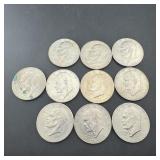 Ten 1976 Bicentennial Eisenhower (ike) Dollars