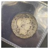 1914-d Barber Silver Quarter