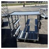Rolling Metal Utility Cart