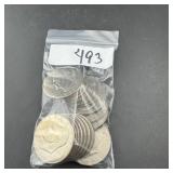 Ten Mixed Date Eisenhower (ike) Dollars