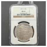 1901-O Morgan Silver Dollar NGC MS62