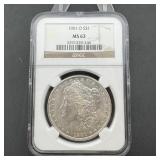 1901-O Morgan Silver Dollar NGC MS63