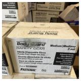 Case Of 1,000 Blue Nitrile Disposable Gloves -med