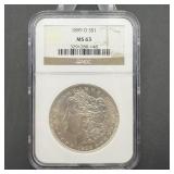 1899-O Morgan Silver Dollar NGC MS63