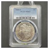 1880-S Morgan Silver Dollar PCGS MS62
