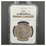 1899-O Morgan Silver Dollar NGC MS62