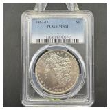 1882-O Morgan Silver Dollar PCGS MS61