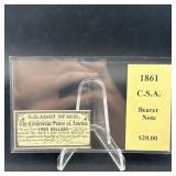 1861 Csa Bearer Note