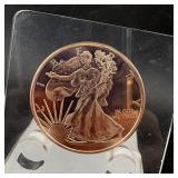 1 Oz .999 Copper Round