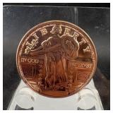 1 Oz .999 Copper Round