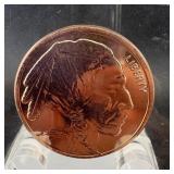 1 Oz .999 Copper Round