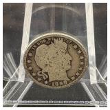 1898 Barber Silver Quarter