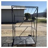 Pallet W/ Metal Rack Appox. 6' Tall