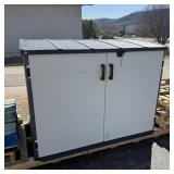 Suncast Stow-away Horizontal Outdoor Storage Shei