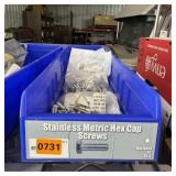 Stainless Metric Hex Cap Screws Bin