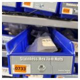 Stainless Hex Jam Nuts Bin